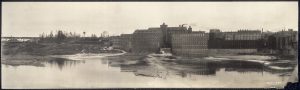 Historical view of Lewiston, Maine